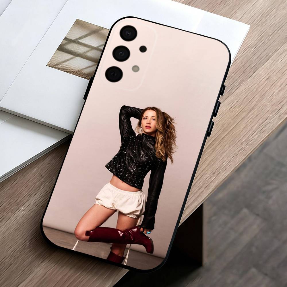 Actor E-Emily R-Rudd Phone Case For Samsung Galaxy A73,A72,A71,A70,A53,A52,A51,Soft Silicone Black Cover