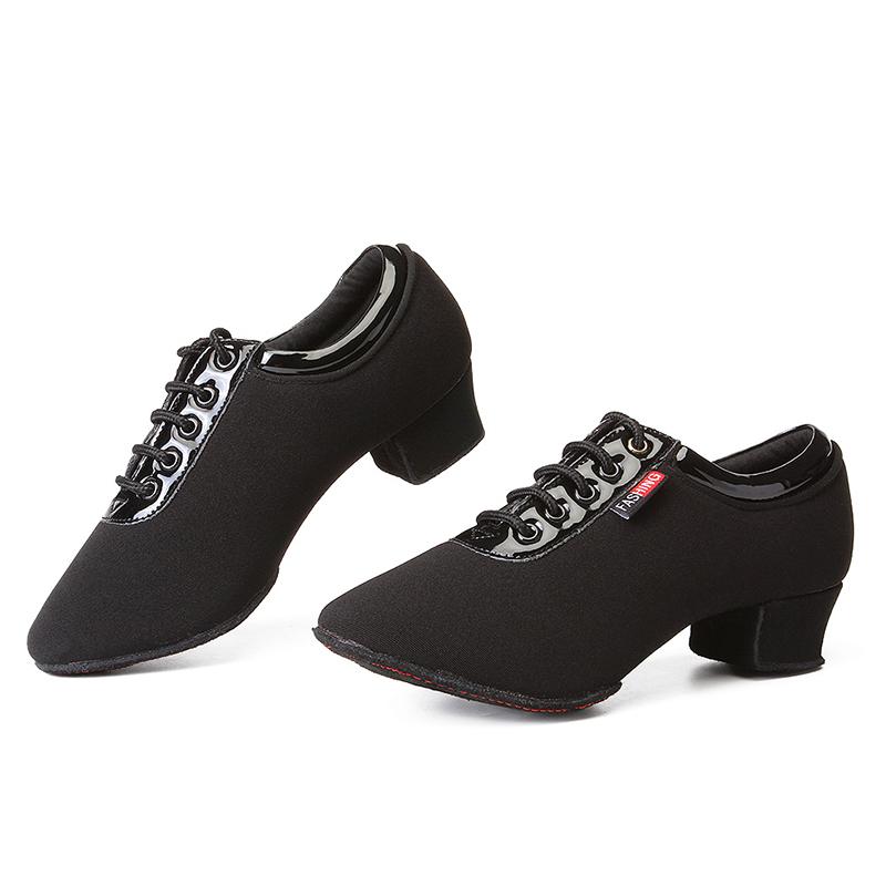 Fashion Women Latin Dance Shoes Teacher Shoes Middle Heel Jazz Square Dance Shoes Latin Dance