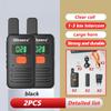 BTDX 2 Pcs Mini Walkie Talkie PMR 446 Portable Two-way Radio Ht PTT Walkie-talkies S1 Portable Radio for Hunting Cafe