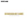 2 X Intercooler Turbo Car Sticker Decal Automobiles Car Styling For Mitsubishi Pajero Shogun Montero Side MK2 V20 Accessories LK2