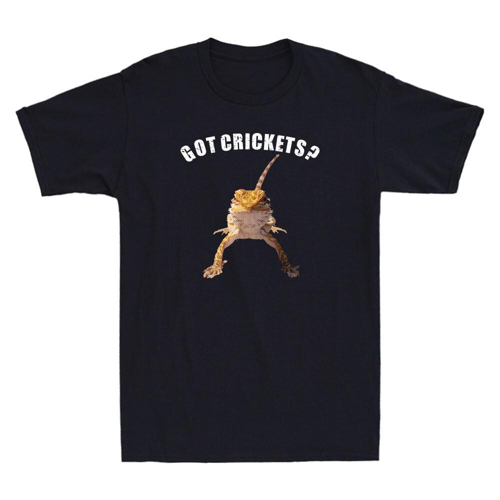 Got Crickets Bearded Dragon Funny Lizard Reptile Lover Gift Vintage Mens T-Shirt S