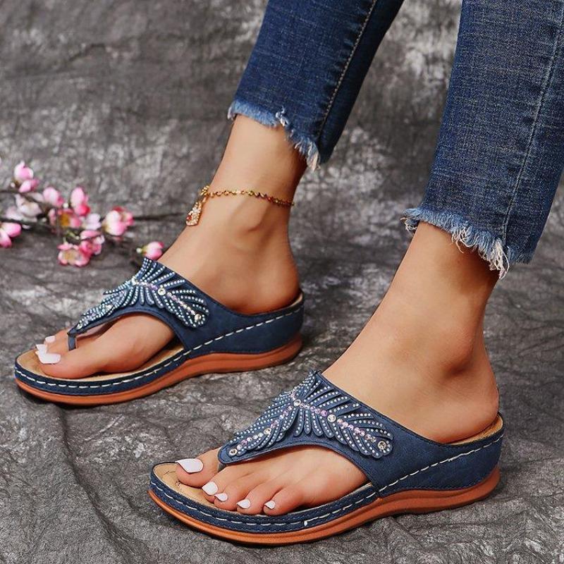

Large size 2 summer new wave casual sandals wish new 44 темно-синий