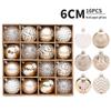 16-Piece Champagne Gold & White Christmas Ornament Set - Tree & Home Décor