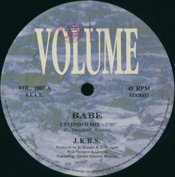 

12inch Record JKBS - Babe VOL1007 Volume 1993 Italy Dance & Electronica Used