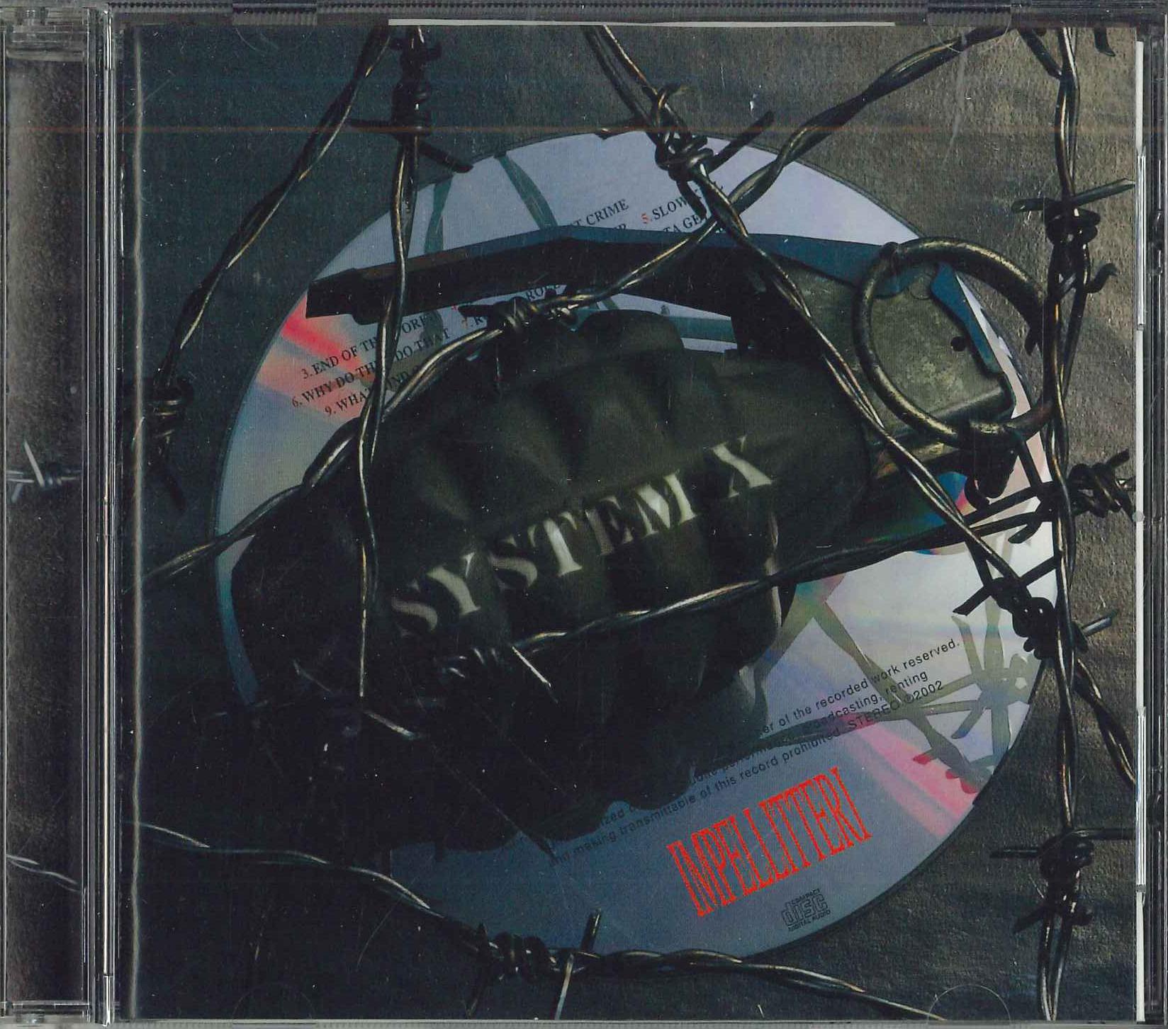 

CD IMPELLITTERI - System X VICP61794PROMO VICTOR 2002 Япония Оби Рок Б/У