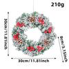 30cm Xmas Wreath, New Arrival Christmas Wreath for Home Decor, Christmas Garland for Front Door Decor, Artificial Flowers, New Year's Decor Garland