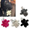 Cartoon Bear Pendant Keychain Plush Dolls Fashion Bag Ornaments Keyring for Keys