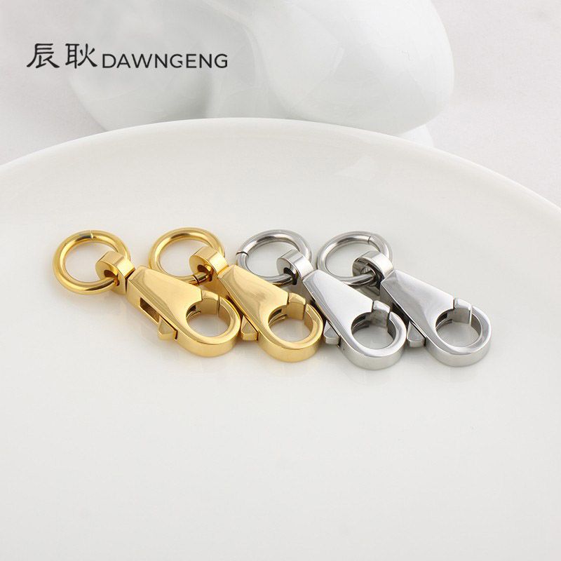 

Stainless Steel Shoulder Strap Buckle Hand-Polished Luggage Accessories mini: white steel color (1)