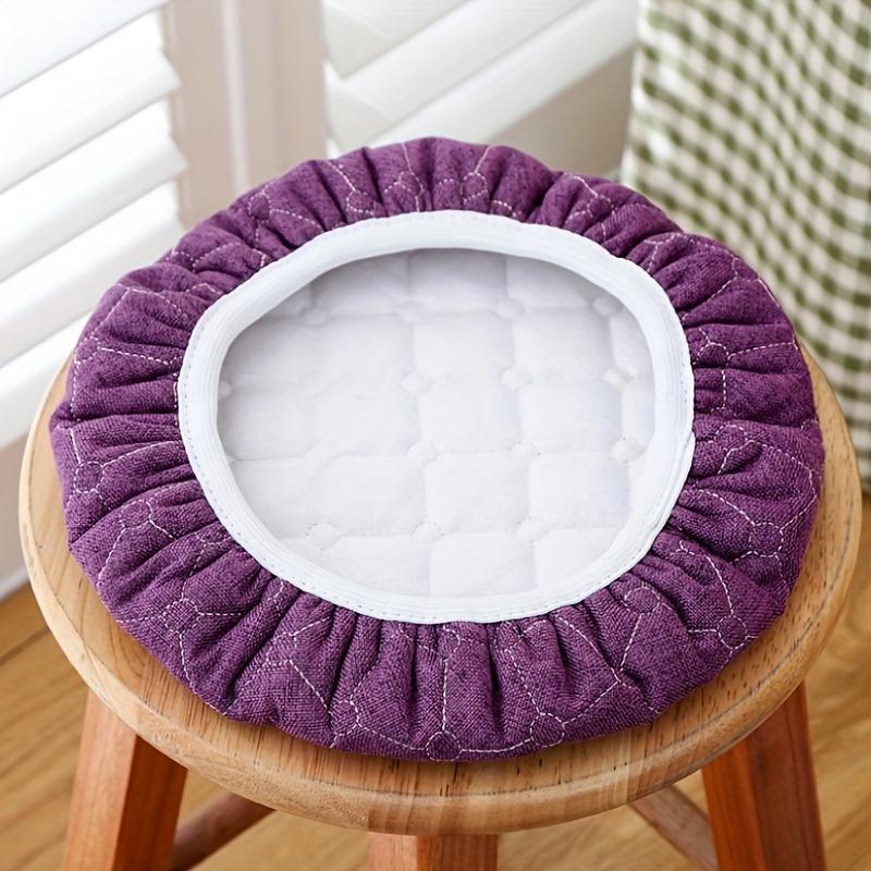 1pc Round Cushion, Home Decoration Round Stool Cover, Thickened Material, Simple and Easy To Clean, Can Be Used In All Seasons