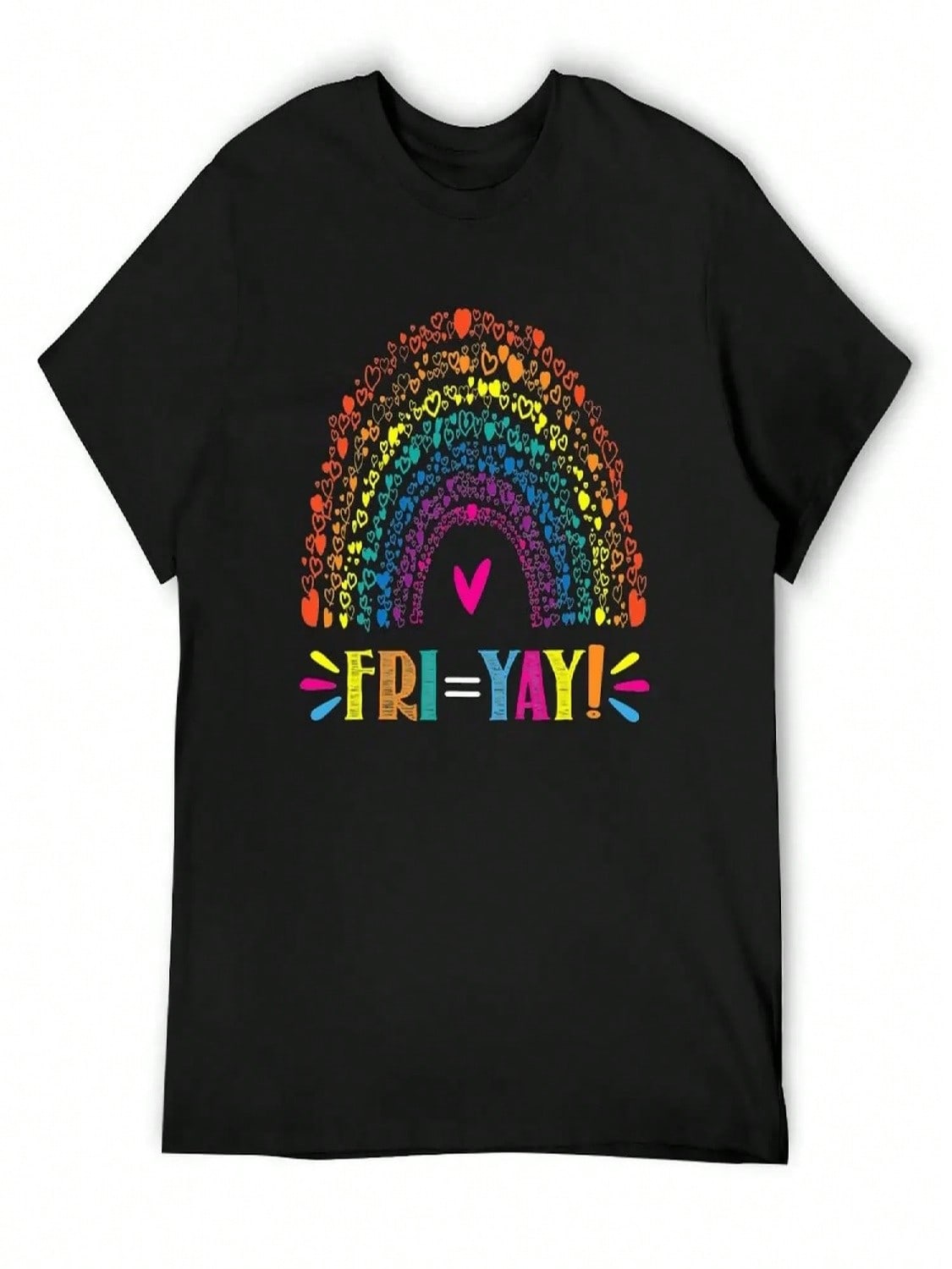 Fri-Yay! Happy Friday Lover Funny Teacher TGIF Friyay School T-Shirt Customs Luxury T-Shirt Outfits For Men S разноцветный