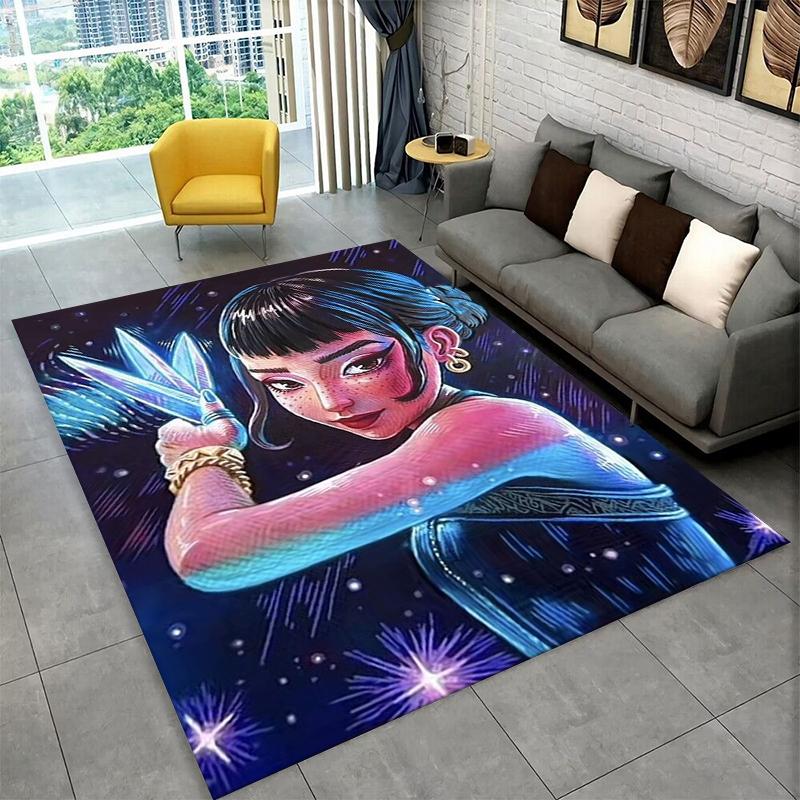 Tappeto Cartoon Gruppo Demon Hunter Rumi Mira Zoey Kpop per Stanza dei Giochi Camera da Letto Soggiorno Divano Arredamento Casa, Tappeto Area Antiscivolo