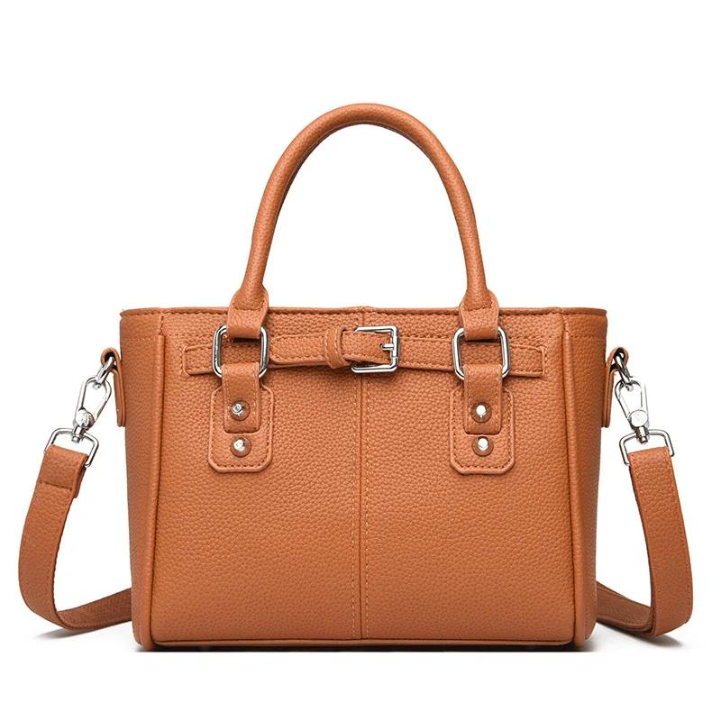 New Fashion Women Handbags Brand Designer Solid Color PU Leather Shoulder Bags for Women Luxury Lady Purse  Small Crossbody Bags