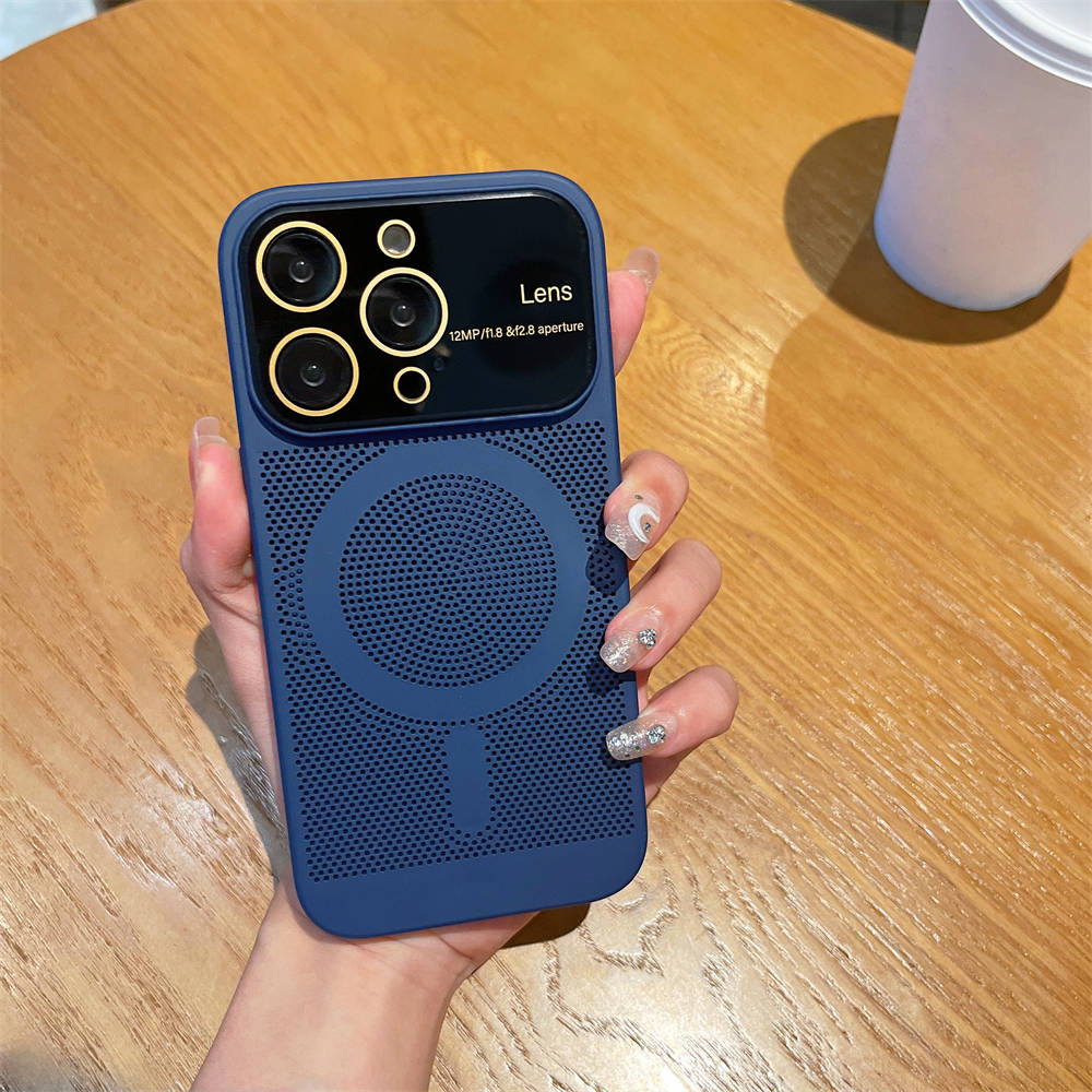 Disiparea căldurii de răcire pentru husă Magsafe pentru iPhone 13 14 Pro Max 12 Pro 11 14Plus Film complet pentru cameră, metal, capac dur ultra subțire