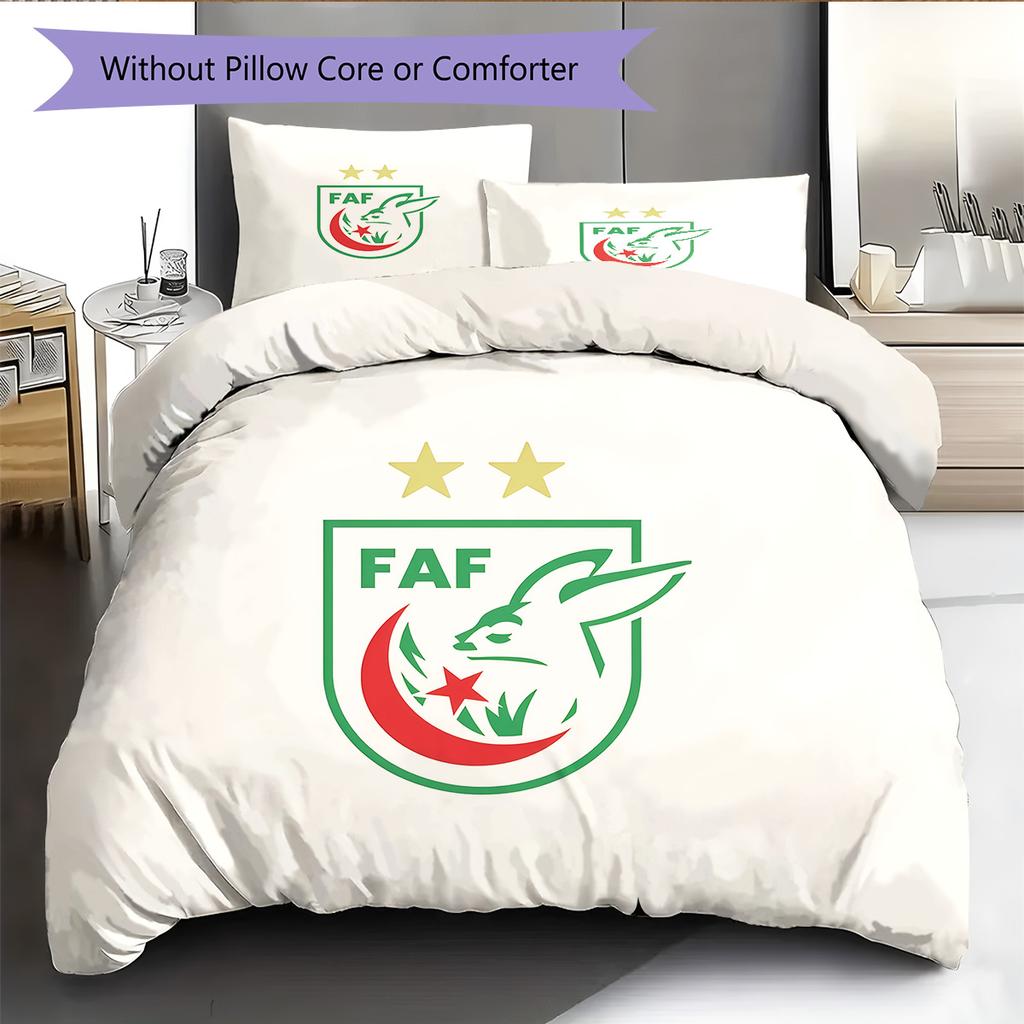 Les Fennecs Pattern Bedding Quilt Set  Home Decoration  Gift (1 * duvet cover + 2 * pillowcase  without core)