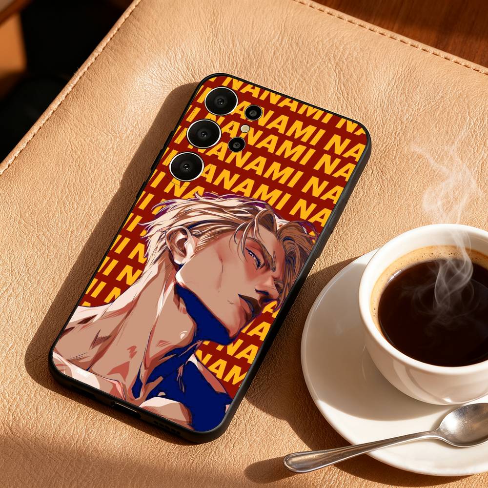 Anime K-Kento N-Nanami Phone Case For Samsung S26,S25,24,23,22,30,21,10,9,Ultra,Plus,Lite,FE Soft Black Case