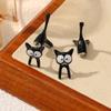 Cute kitten animal simple stud earrings creative cartoon personality earrings independent station