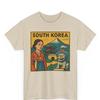 T-shirt BD Corée du Sud Unisexe Style Rétro | T-shirt Skyline Vintage de Séoul | T-shirt Graphique Audacieux Voyage Corée | Cadeau pour Lui Elle Explorateur