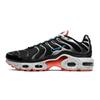 Air Max Plus GS Black Turf Orange Speckled Kids Sneakers Aquamarine CD0609-014