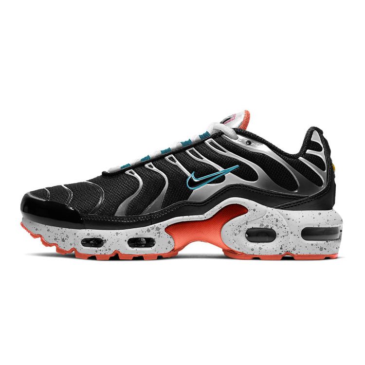 Nike Air Max Plus GS Black Turf Orange Speckled Kids Sneakers Aquamarine CD0609-014