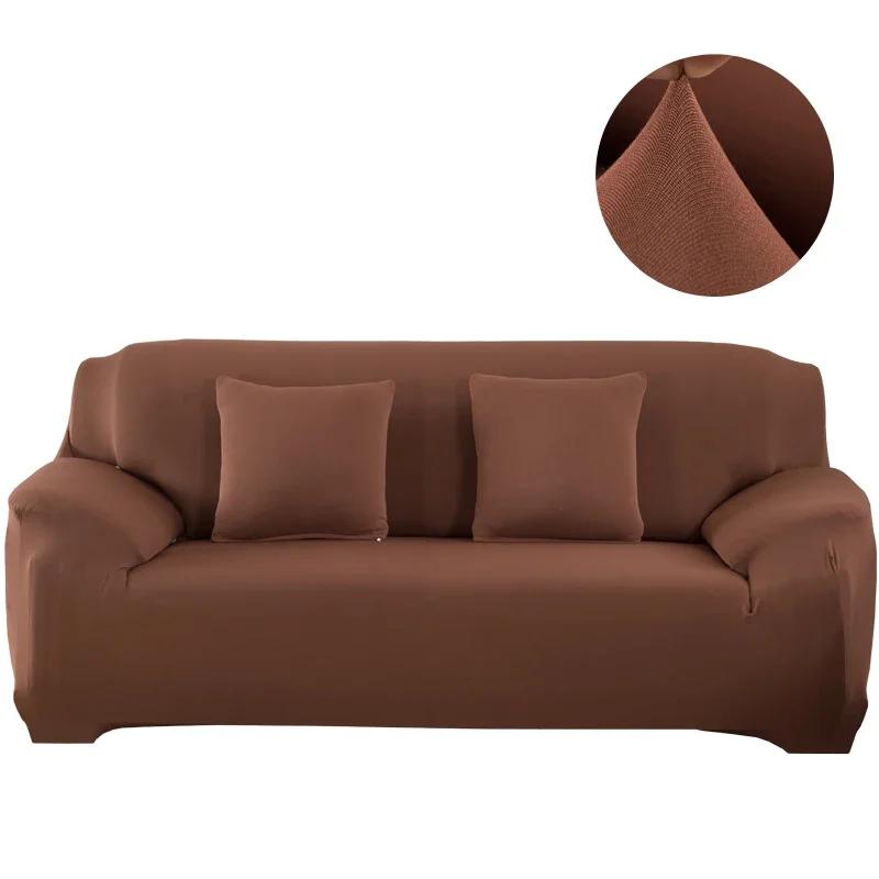 Solid Stretch Sofa Cover Tight Wrap All-Inclusive Sofa Cover For Living Room Funda Sofa Couch Cover Armchair Cove Elastic Plain