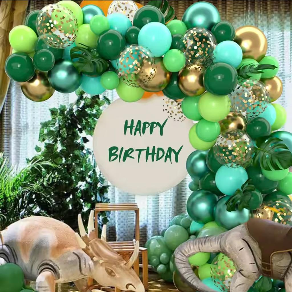 130/70pcs green balloon set, suitable for wedding, birthday, party, bachelor party decoration