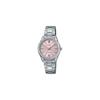 Casio LTP-V005D-4B2 Women's Standard Stainless Steel Pink Dial Analog Watch 3-Hand