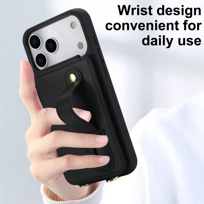 Slim Shockproof Phone Case With Crossbody Strap IPhone 17 Pro Max Silicone Back Cover Anti-Drop Protection Multiple Colors