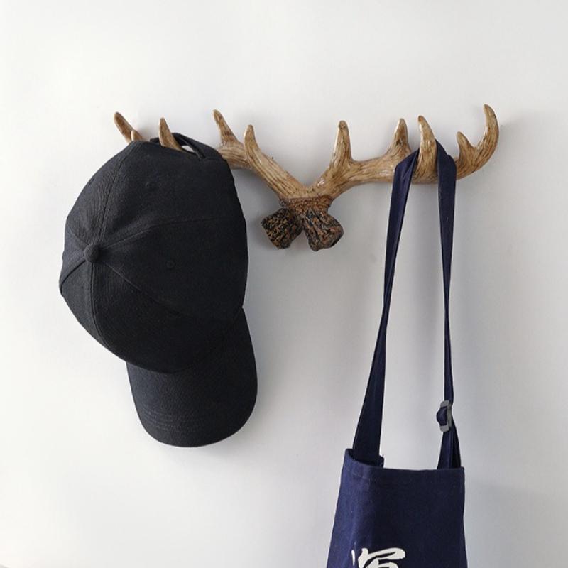 Creative Antler Coat Racks Living Room Wall Retro Clothes Shelf Modern Entrance Hall Coat Racks Home Decoration Organize Shelf