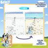Bluey Aqua Includes 4 Reusable Pages of Water Art Water Color with Water Water Reveal Activity Paint Art, & Pen, Book, Book,