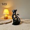 Desktop Cat Decor 3D Printed Hollow Figurine, Modern Abstract Sitting Kitten Statue, Artistic Design Animal Sculpture for Home Decoration, Gift Lovers