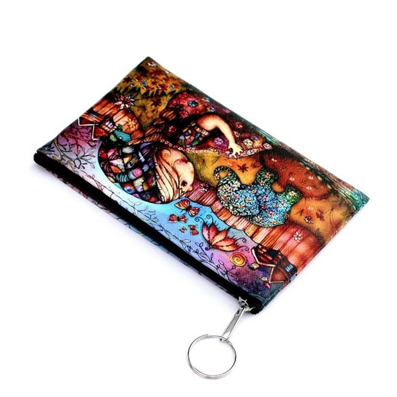 Owl Elephant giraffes Print coin purse,Ladies clutch change purse,Women cartoon zero wallet,Female Zi