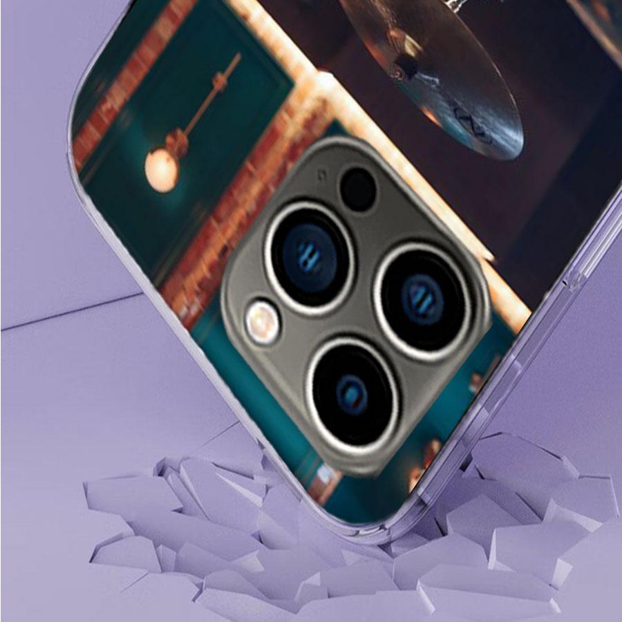 Musical Instrument Drum rock Phone Case For Apple Iphone 16E 16 17 Pro Max Air 15 Pro 14 Plus 12 13 Mini Cover Cute Fund
