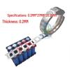 18650 Battery Holder: 2, 3, 4, 5 Parallel Nickel-Plated Steel Connector with 20.25MM Hole Spacing Per Meter