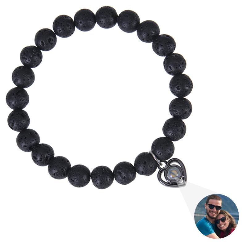 JYL TS Bracelet Teacher s Day Ladybug Beaded Honors Guidance & Wisdom volcanic