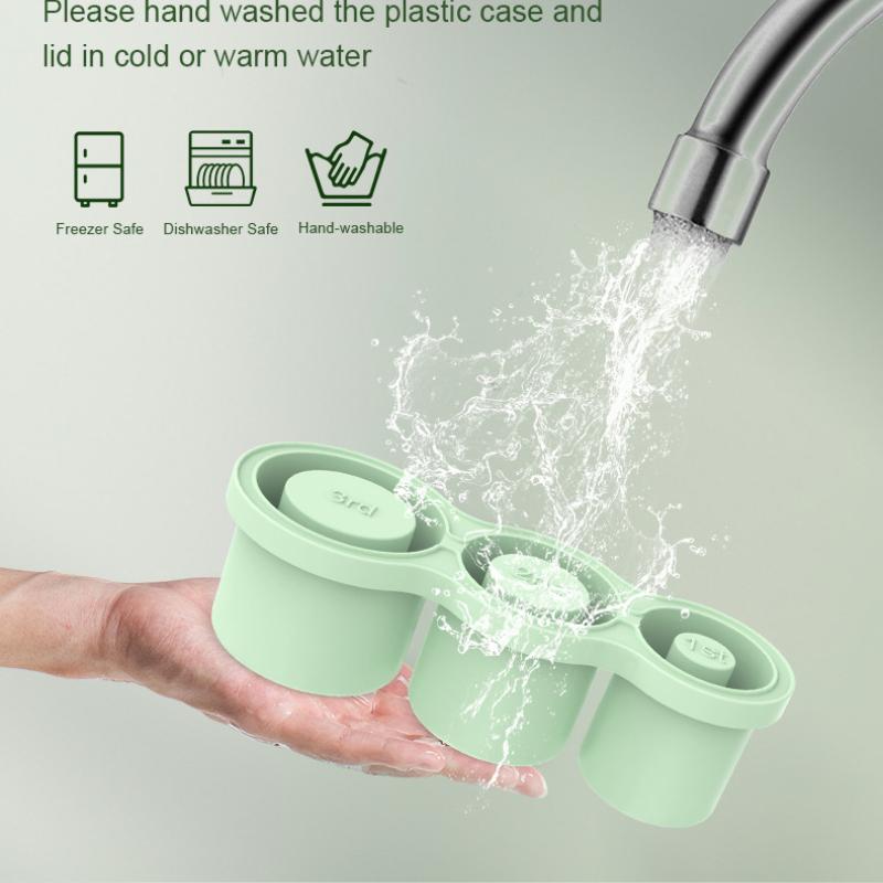 3-Grid Ice Cube Tray Reusable Cylinder Silicone Ice Cube Molds With Lid For Drink Juice Coffee For Stanley 30/40 Oz Tumbler Cup