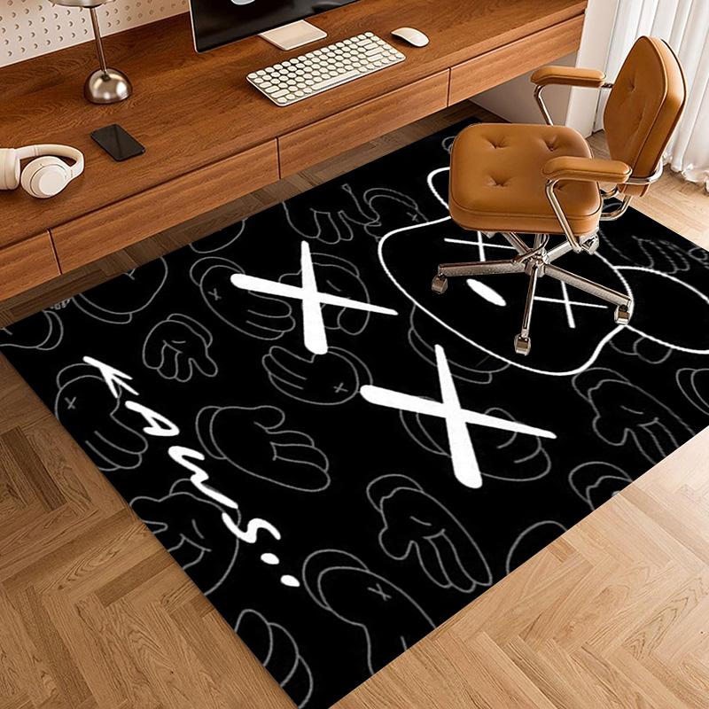 Tappeti e Tappetini con Logo alla Moda Stampa 3D Tappetino per Pavimento Soggiorno Camera da Letto Ampia Area Tappeto Morbido(JM012)