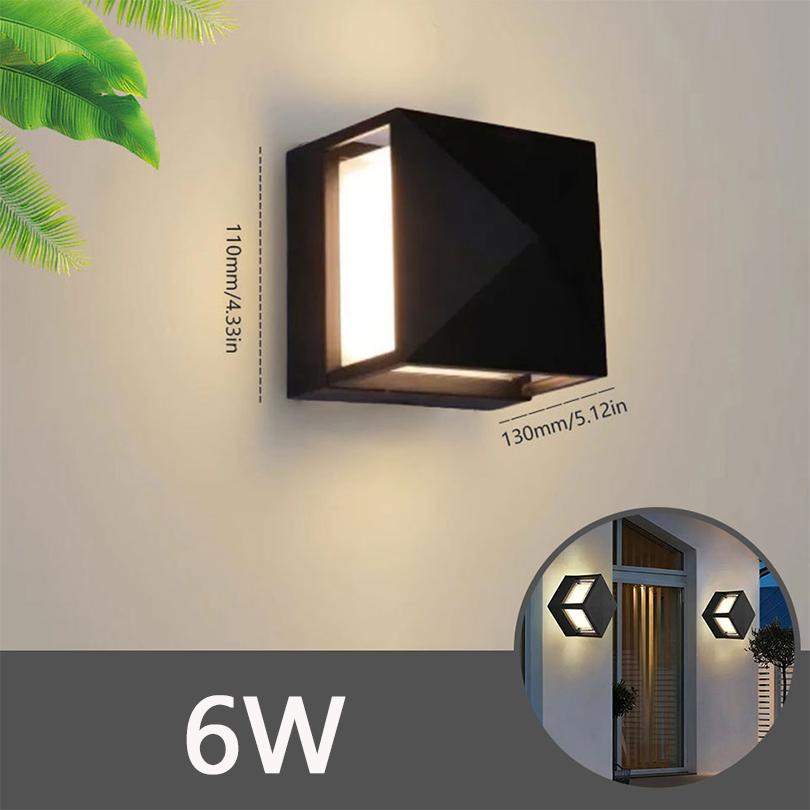 Waterproof Wall Lamp LED Bedroom Living Room Lamp Home Outdoor Lighting Circular Moon Lamp Wall Decoration Creativity 90-265V