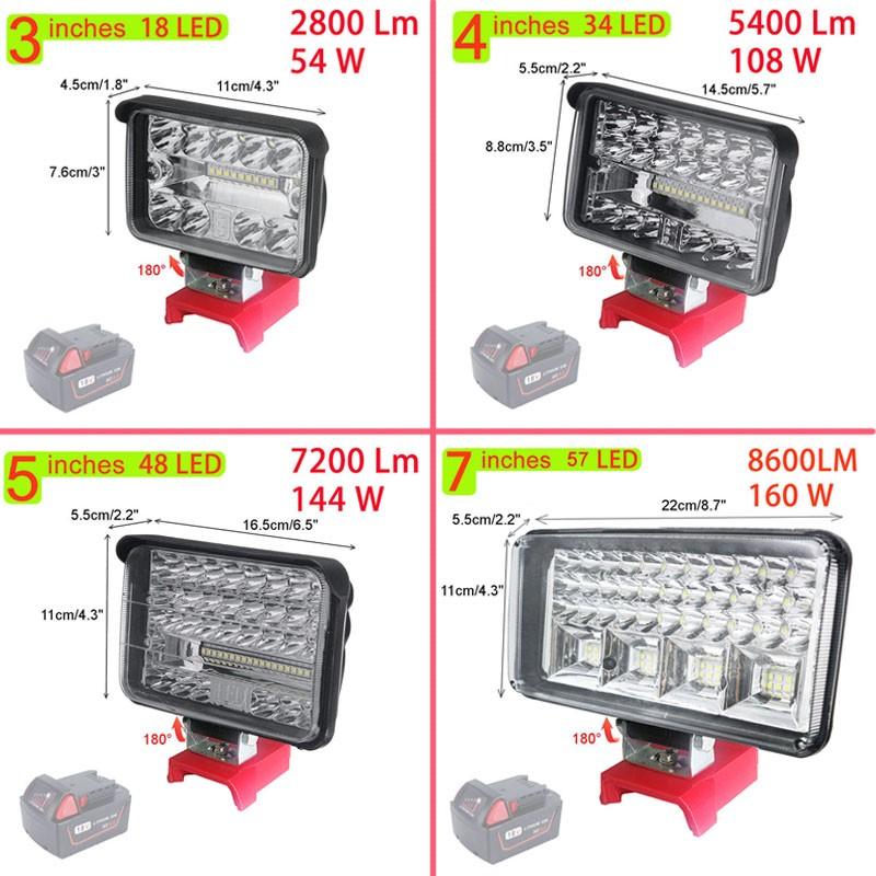 Światło robocze LED na zewnątrz do nauki CCT 5500-6000K