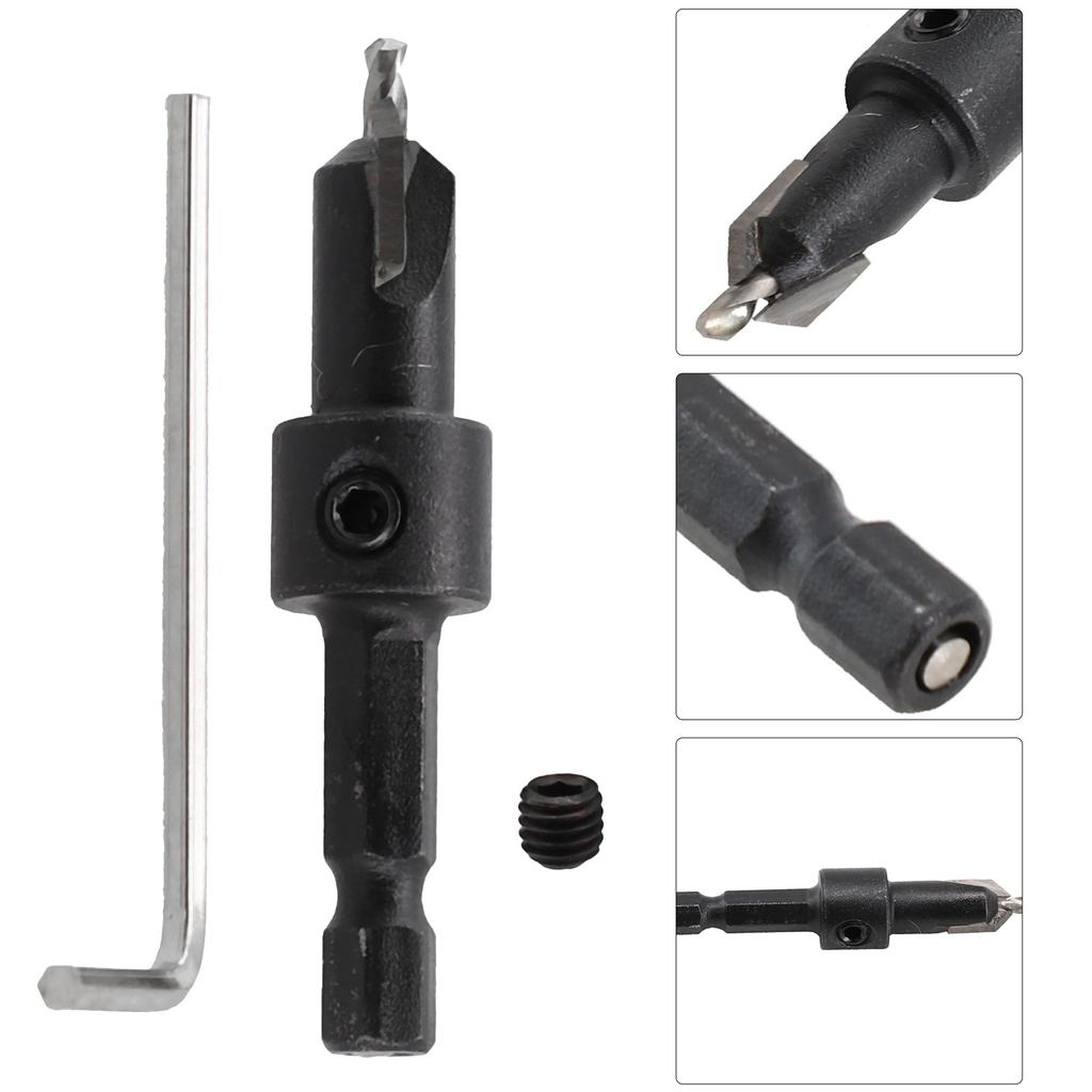 Practical Brand New Drill Bit Countersink Drill 2.8×10mm Woodworking 2×9mm 3.25×10mm 3.5×12.5mm Step Drill Bit