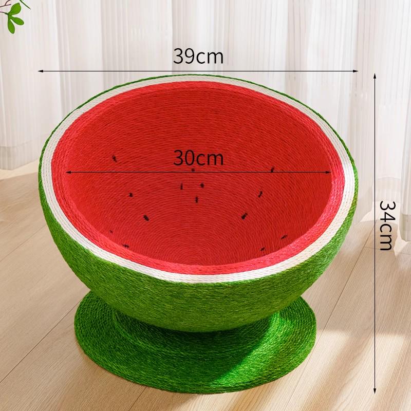 Round Summer Cat Bed & Scratcher: Sisal, Non-Shedding, Wear & Scratch-Resistant
