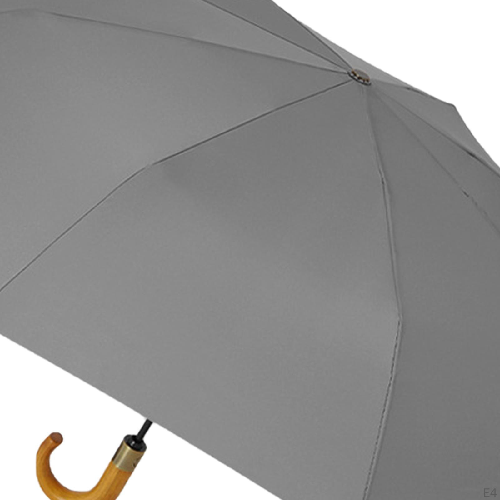 Складной зонт 8 спиц ветрозащитный для активного отдыха кемпинга походов чёрный — фото 3