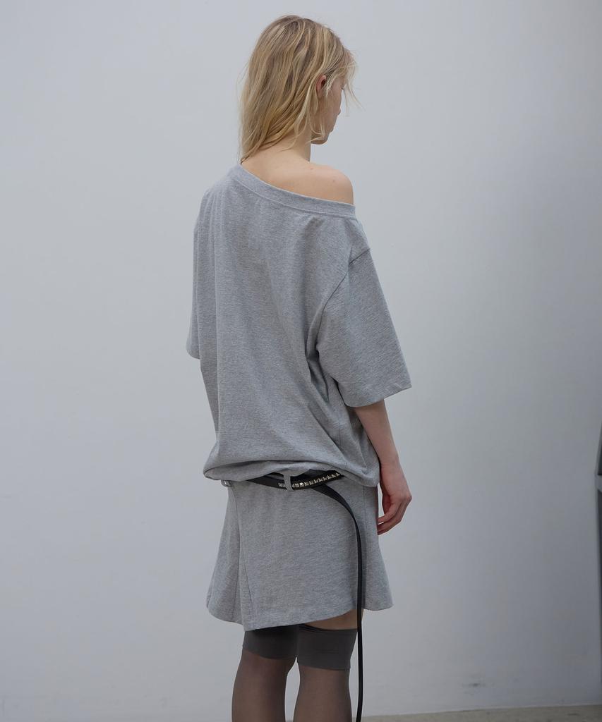 Lcdc Tm Asymmetric Off-Shoulder Dress (Melange Grey)