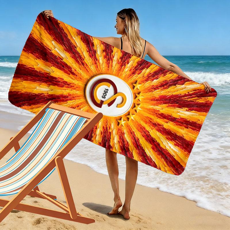 Galatasaray S Print Beach Towel, Large Soft Quick Dry Towel for Beach Camping Swimming