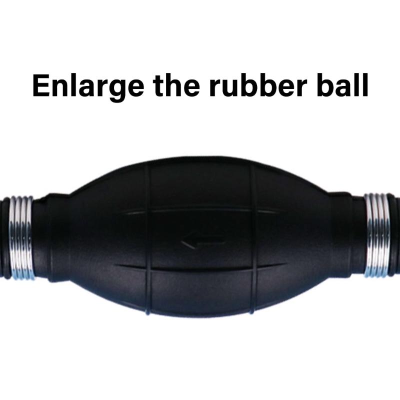 Strong Rubber Bulb Hand Pump 10mm Diameter Oil Transfer Tool Simple to Operate for Yachts Motorcycles Outdoor Equipment
