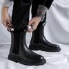 Chelsea boots men's autumn cigarette boots high-top cotton boots Martin boots men's British style platform ins tide 4501-R