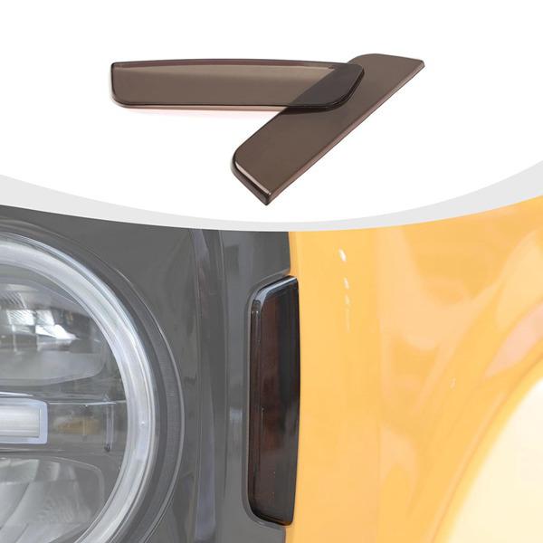 2 Black Daytime Running Light Covers for 2021-2024 Ford Bronco
