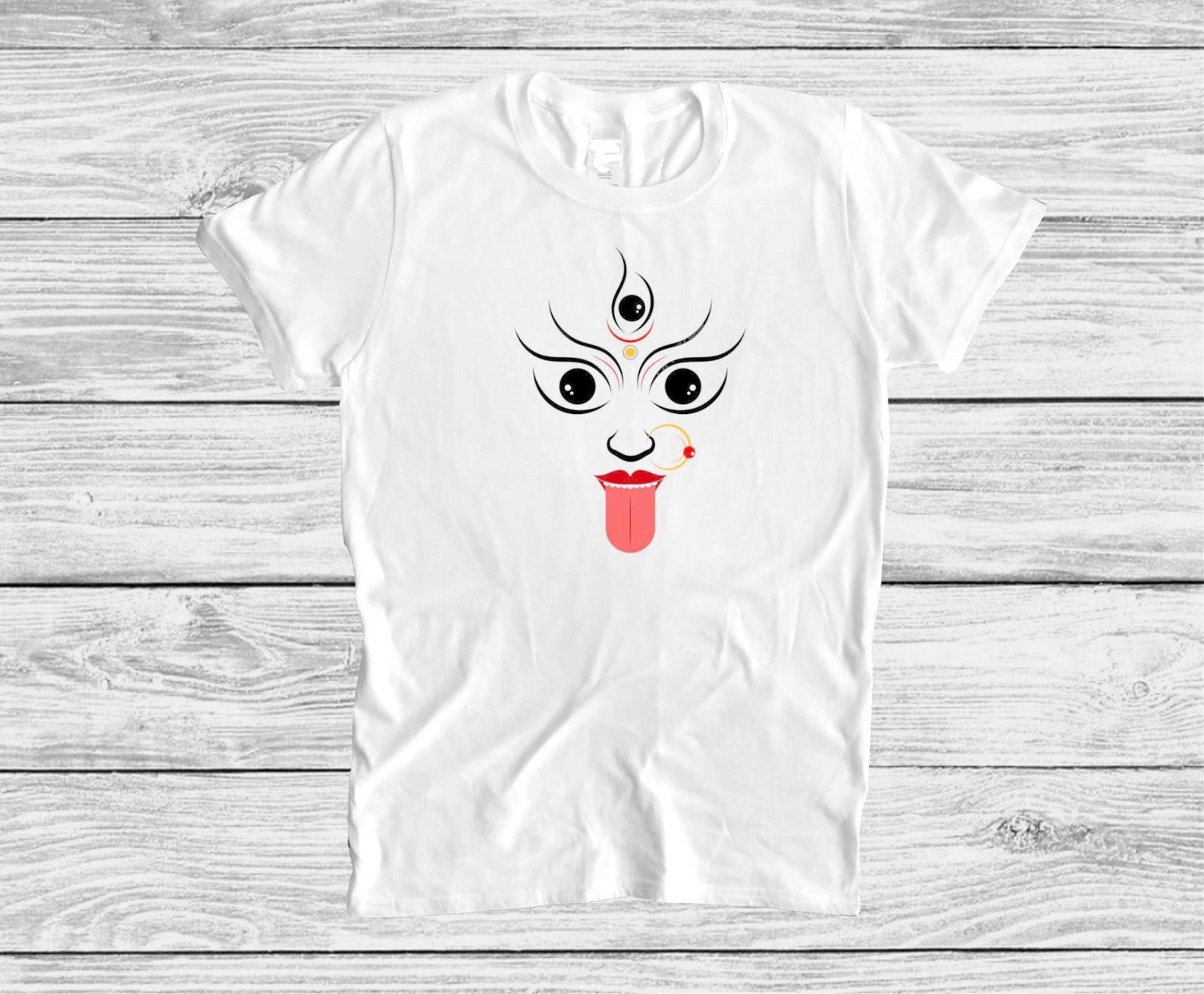 Hinduism Goddess Kali Maa T shirt, Durga Puja Tee, Spiritual Yoga Meditation Gift 3XL