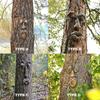 Old Man Whimsical Tree Face Statues Hugger Peeker Sculptures Easter Fairy Garden