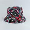 Herren Damen Fischerhut Vintage Print Eimerhut Wende Bob Hut Damen Retro Hip Hop Kappe Gorros