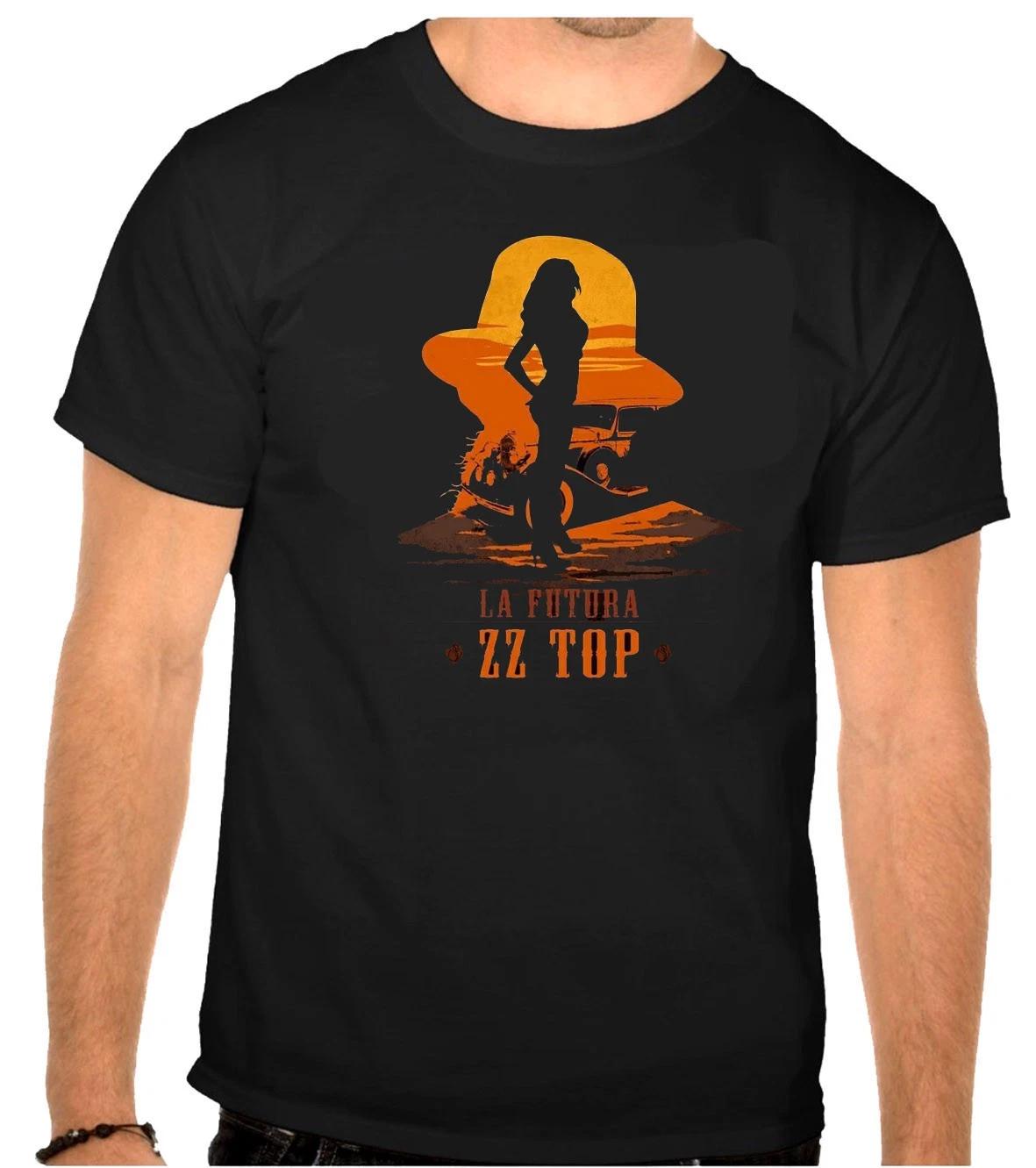 ZZ Top ZZTOP Rock Music Logo Black T-Shirt -1250 XXL